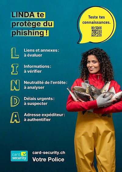 Affiche avec l’aide-mémoire LINDA